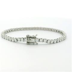 Sterling Silver Moissanite Tennis Bracelet - 6.5